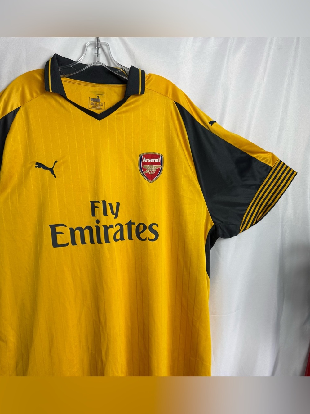 Puma Arsenal Men’s Yellow and Black Football Jersey - Fly Emirates Crest